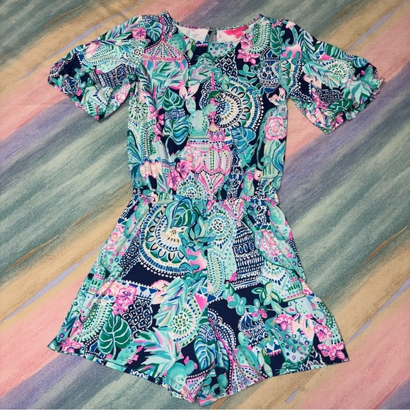 LILLY PULITZER BRITTON LOOKIN SHARP ROMPER women’s size S - Picture 4 of 7